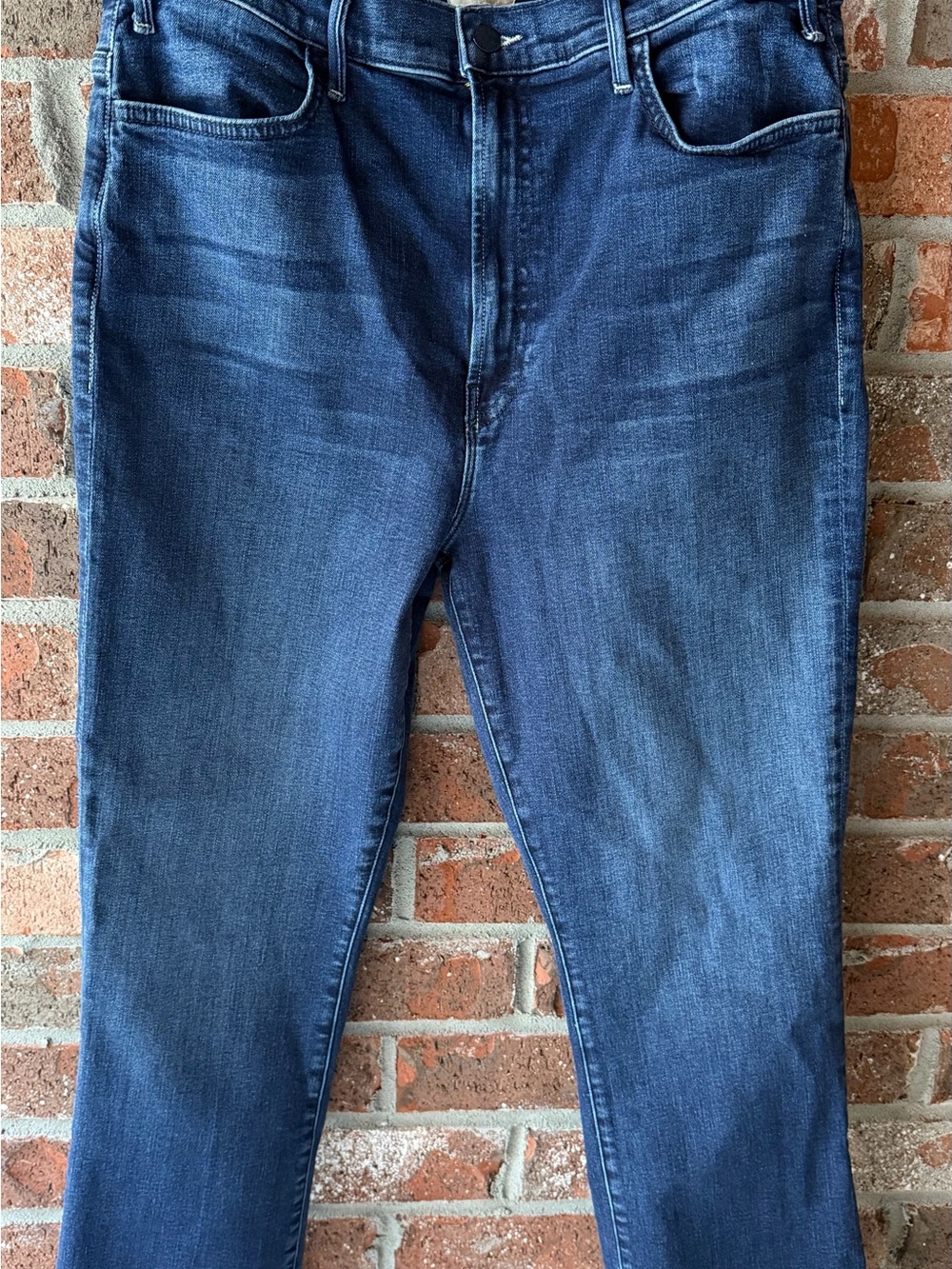 MOTHER Women's Dark Blue The Hustler Ankle Jeans, size, size 34